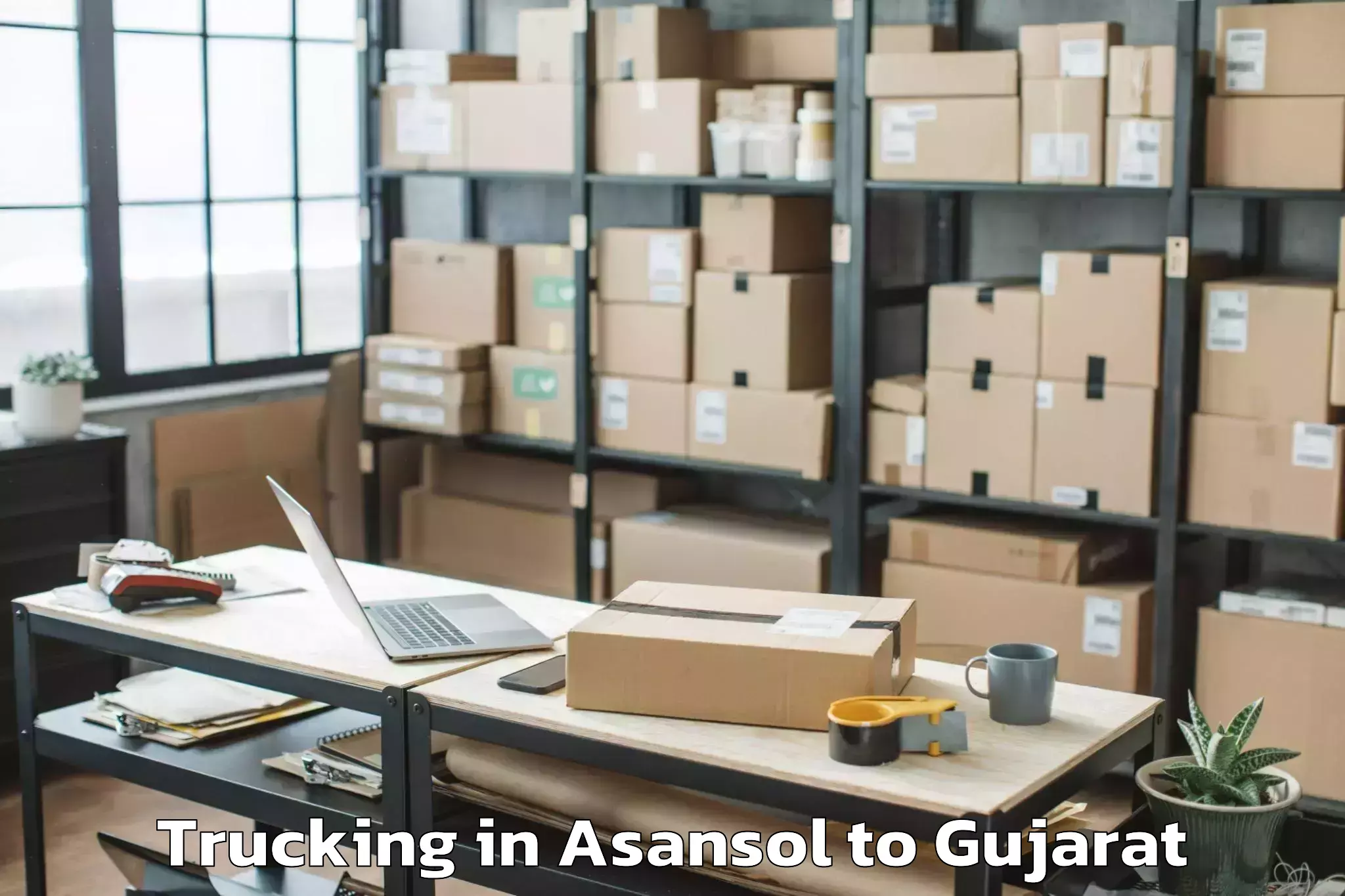 Top Asansol to Olpad Trucking Available